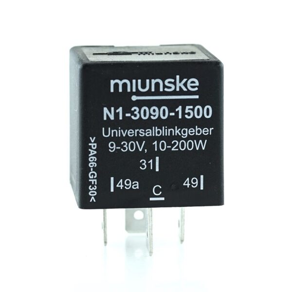 Universal Flasher 9V...30V, 10-200W, fully electronic, with control output