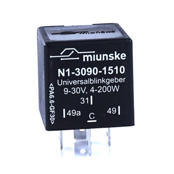 Universal Flasher 9V...30V, 4-200W/24V, with control output