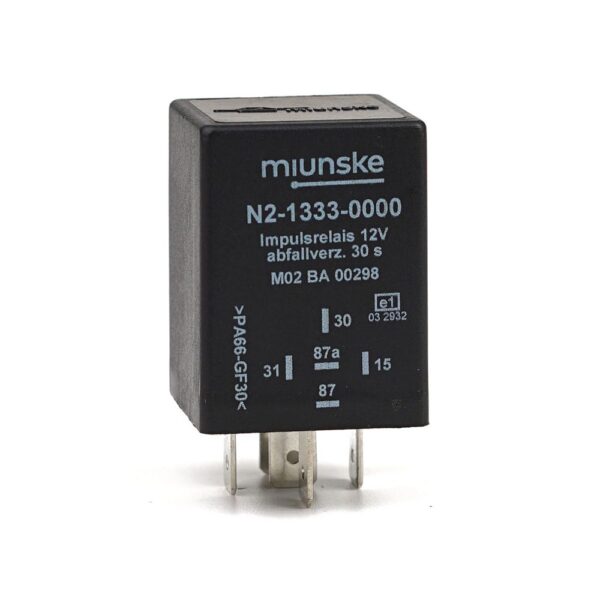 Switch-off Delayed Impulse Relay 12V, 30sec, dry contact, positive triggered