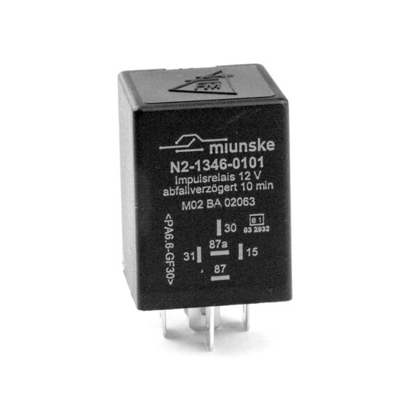 Switch-off Delayed Impulse Relay 12V, 10min, no dry contact, positive triggered