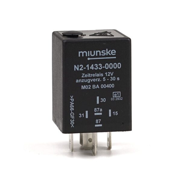 Switch-on Delayed Timer Relay 12V, 5...30sec adjustable, dry contact