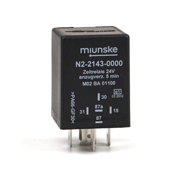 Switch-on Delayed Timer Relay 24V, 5min, dry contact