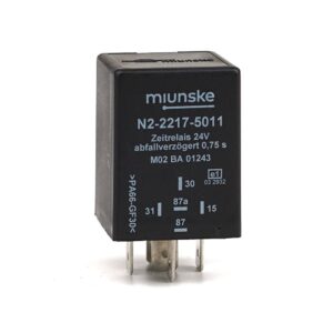 Switch-off Delayed Timer Relay 24V, NC 10A/NO 15A, 0.75sec, no dry contact, retriggerable