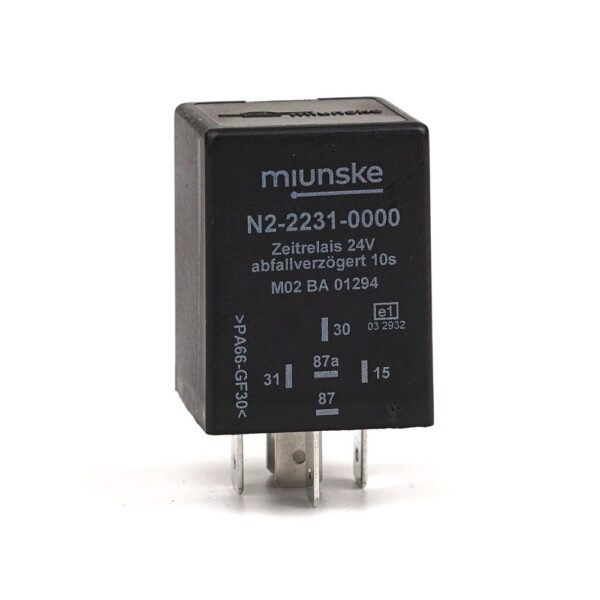 Switch-off Delayed Timer Relay 24V, NC 10A/NO 15A, 10sec, no dry contact