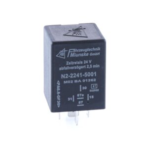 Switch-off Delayed Timer Relay 24V, 2.5min, no dry contact, retriggerable