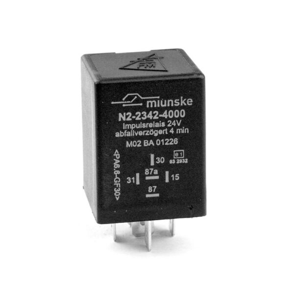 Switch-off Delayed Impulse Relay 24V, 4min, dry contact, positive triggered