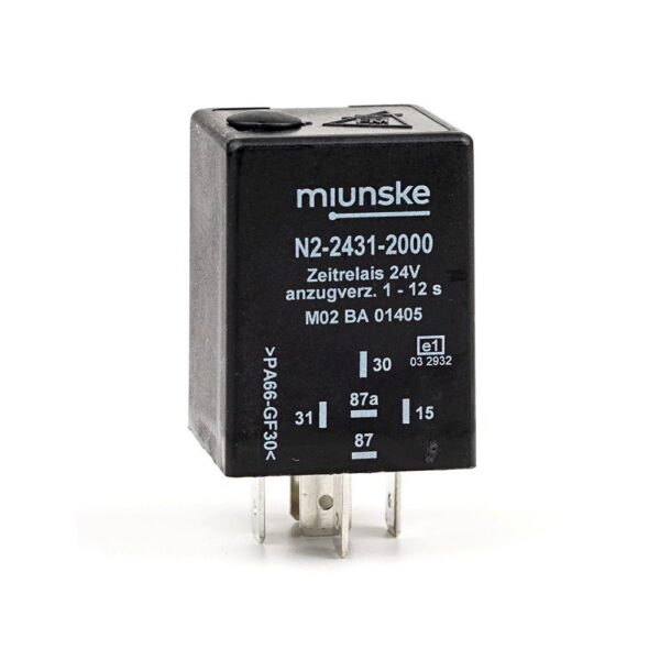 Switch-on Delayed Timer Relay 24V, 1...12sec, adjustable, dry contact