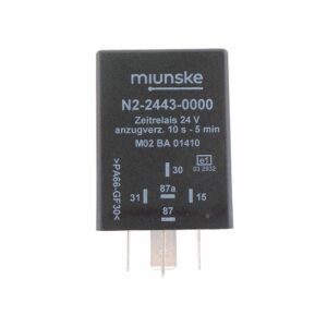 Switch-on Delayed Timer Relay 24V, 10sec...5min adjustable, dry contact