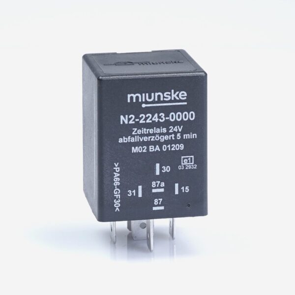 Switch-off Delayed Timer Relay 24V, 0.5...5sec adjustable, no dry contact