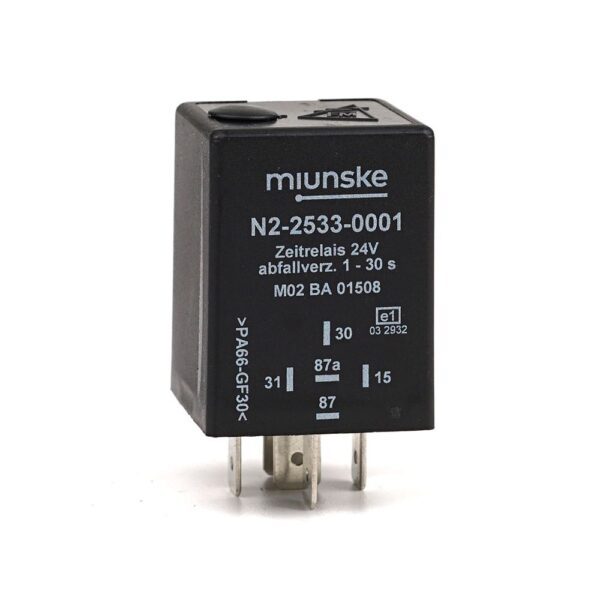 Switch-off Delayed Timer Relay 24V, 1...30sec adjustable, no dry contact, retriggerable