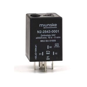 Switch-off Delayed Timer Relay 24V, 10s...5min adjustable, no dry contact, retriggerable