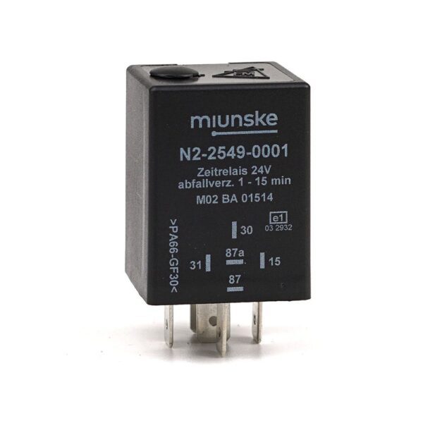 Switch-off Delayed Timer Relay 24V, 1...15min adjustable, no dry contact, retriggerable