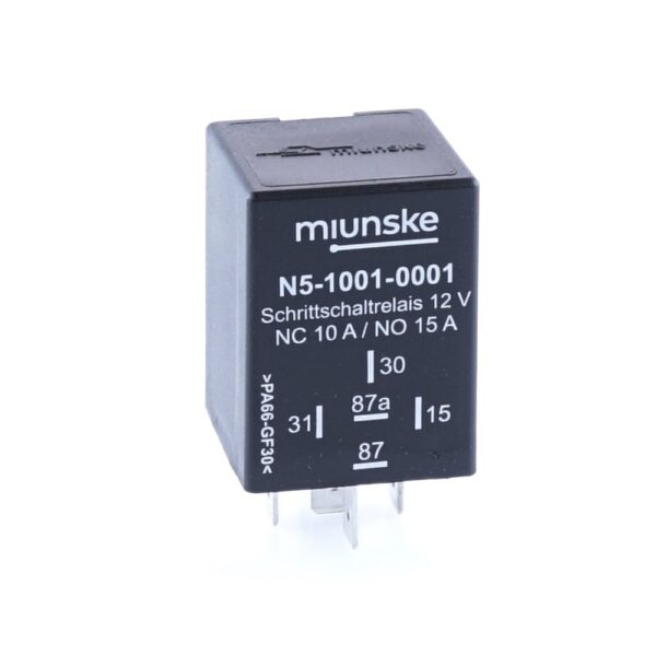 Stepping Relay 12V, 10/15A, triggering input positive triggering