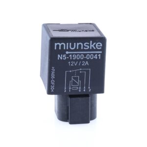 Mini Relay, 12V, 2A, changeover contact, with DTF13-6P