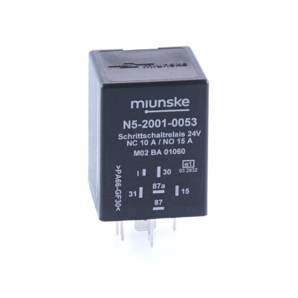 Stepping Relay 24V, 10/15A, triggering input negative triggering, dry contact