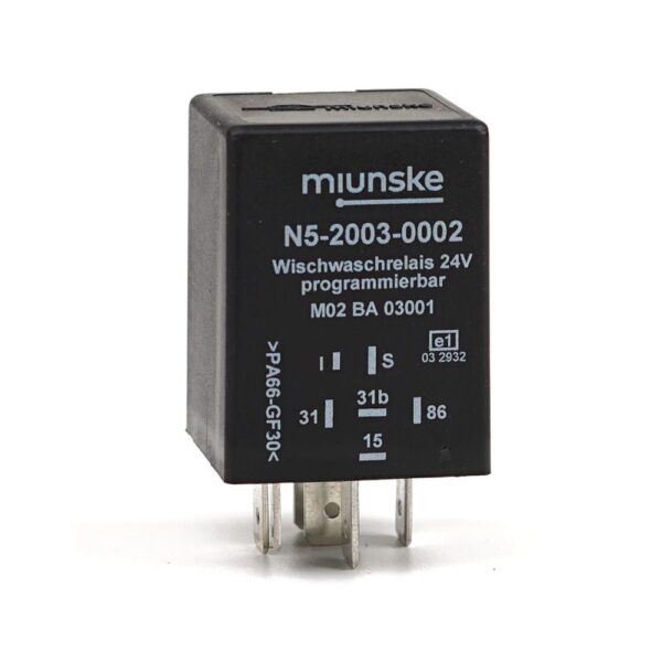 Wiper-Wash Interval Relay 24V, Power-K, adjustable time interval 2...20s, afterwiping duration 4s