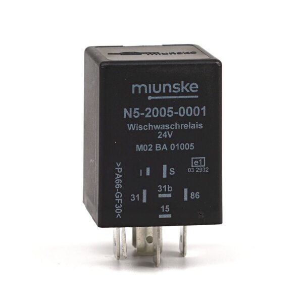 Wiper-Wash Interval Relay 24V, interval duration 5s, after-wiping duration 4s
