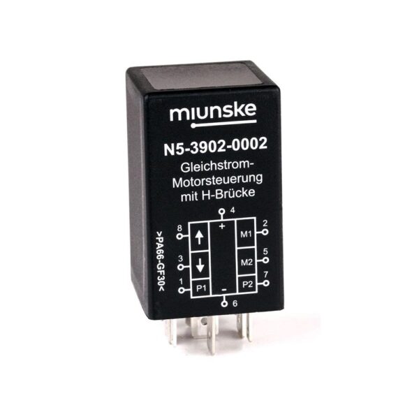 DC Engine Control with H-bridge, 9-30V, 10A, adjustable option for monitoring the cut-off current