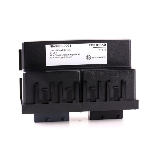 CAN I/O-Module 1G5, 9-36V, 12 x Input (pull-down), 12 x Power Output (high-side), plastic cover screwed