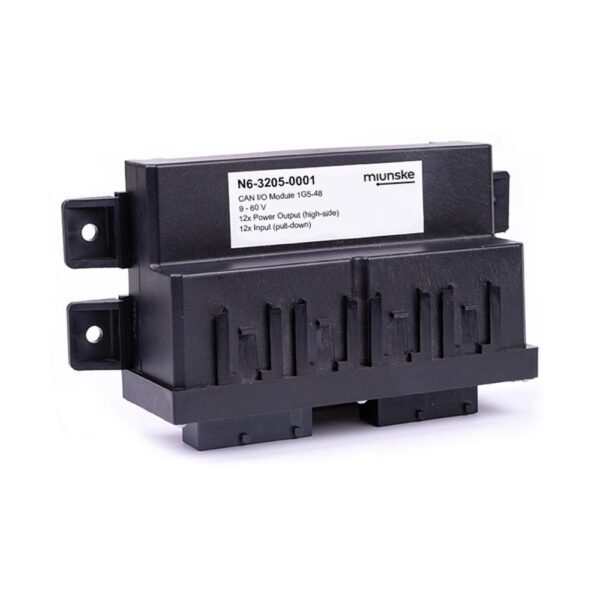 CAN I/O-Module 1G5-48, 9-60V, 12 x Input (pull-down), 12 x Power Output (high-side), plastic cover screwed