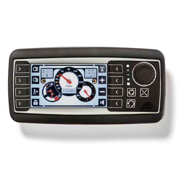 OPUS A3s Full, PClient, 4.3" TFT 480x272 Pixel Touch, 2x CAN ISO 11898, 1x Video In, 8x Softkey, 3x Hardkey, 1x Encoder, 4x a/d Input, 3x Output