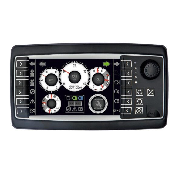 OPUS A6s Full, PClient,  7" TFT 800x480 Pixel Touch, 2x CAN ISO 11898, 3x Video In, 12x Softkey, 3x Hardkey, 1x Encoder, 4x a/d Input, 3x Output