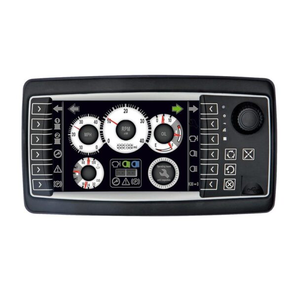 OPUS A6s 2nd Generation Basic, PClient, 7" TFT 800x480 Pixel, 2x CAN ISO 11898, 1x Video In, 12x Softkey, 3x Hardkey, 1x Encoder