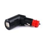 Bendable Double USB Charging Plug, 8-34VDC/5VDC 2x2500mA