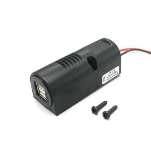 Power USB Double Surface Mounted Socket, 8-34VDC/5VDC 5000mA (2x2500mA) with integrated power voltage converter