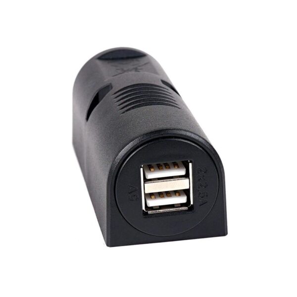 Power USB Surface Mounted Socket, 8-34 VDC / 5 VDC 3.000 mA with integrated power voltage converter
