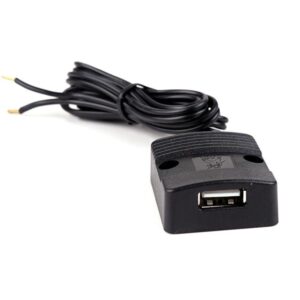 Flat Power USB Socket 8-34VDC/5VDC 3.000mA with integrated power voltage converter