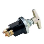 Battery Disconnect Switch, 200A/24V, (1500/5sec), housing and grip of metal, waterproof