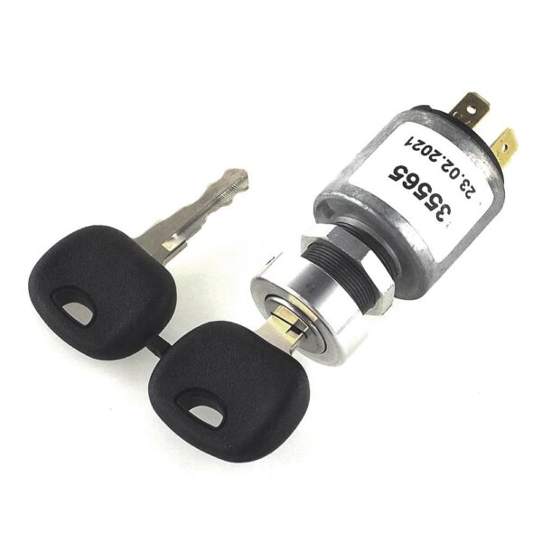 Ignition Starter Switch, with start-repeating lock, single key code, with "R"- switch position