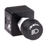 Rotary Switch, 0-I-II/3 levels, unlit, IP53, Symbol “light”