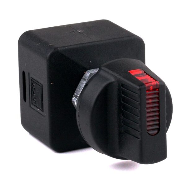 Rotary Switch, I-0-II, illuminated, red, IP53