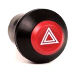 Push Button, 12V/20A, 24V/10A, button red, symbol “Hazard Warning”