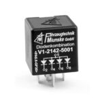 Diode Combination with 4 diodes, 3A, 1000V, common anode at terminal 87a