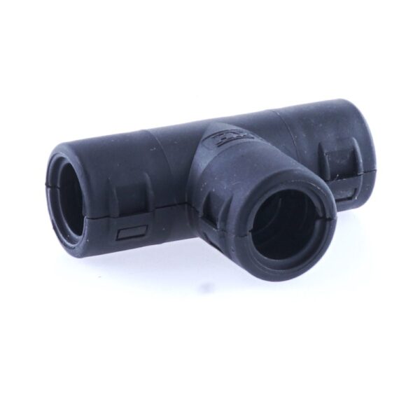 Hinged Conduit Joiner T-shape NW 8,5-8,5-8,5, black