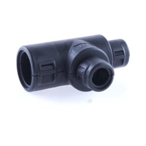 Hinged Conduit Joiner T-shape, NW 13-7.5-7.5, black