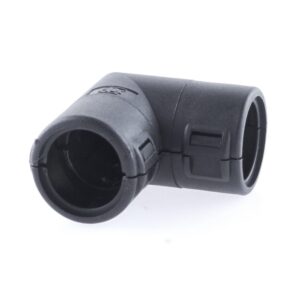 Hinged Conduit Joiner elbow, NW 13-13 90°, black