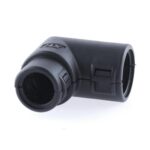 Hinged Conduit Joiner elbow, NW 13-10 90°, black