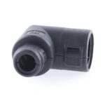 Hinged Conduit Joiner elbow, NW 13-7,5 90°, black