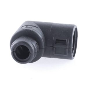 Hinged Conduit Joiner elbow, NW 13-7,5 90°, black