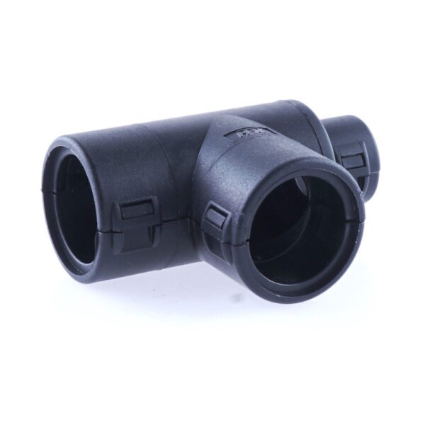 Hinged Conduit Joiner T-shape, NW 17-17-10, black