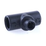 Hinged Conduit Joiner T-shape, NW 17-10-17, black