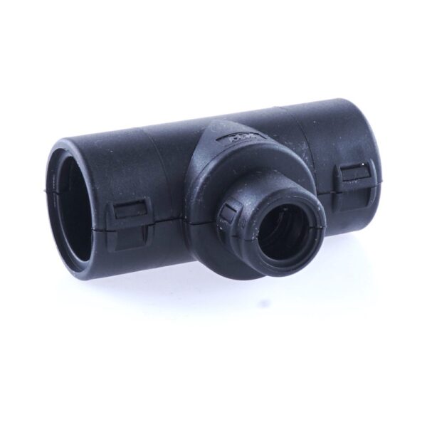 Hinged Conduit Joiner T-shape, NW 17-8.5-17, black