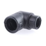 Hinged Conduit Joiner elbow, NW 17-13 90°, black