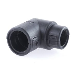 Hinged Conduit Joiner elbow, NW 17-13 90°, black