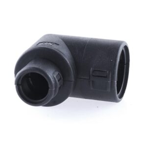 Hinged Conduit Joiner elbow, NW 17-10 90°, black