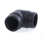 Hinged Conduit Joiner elbow, NW 22-22 90°, black